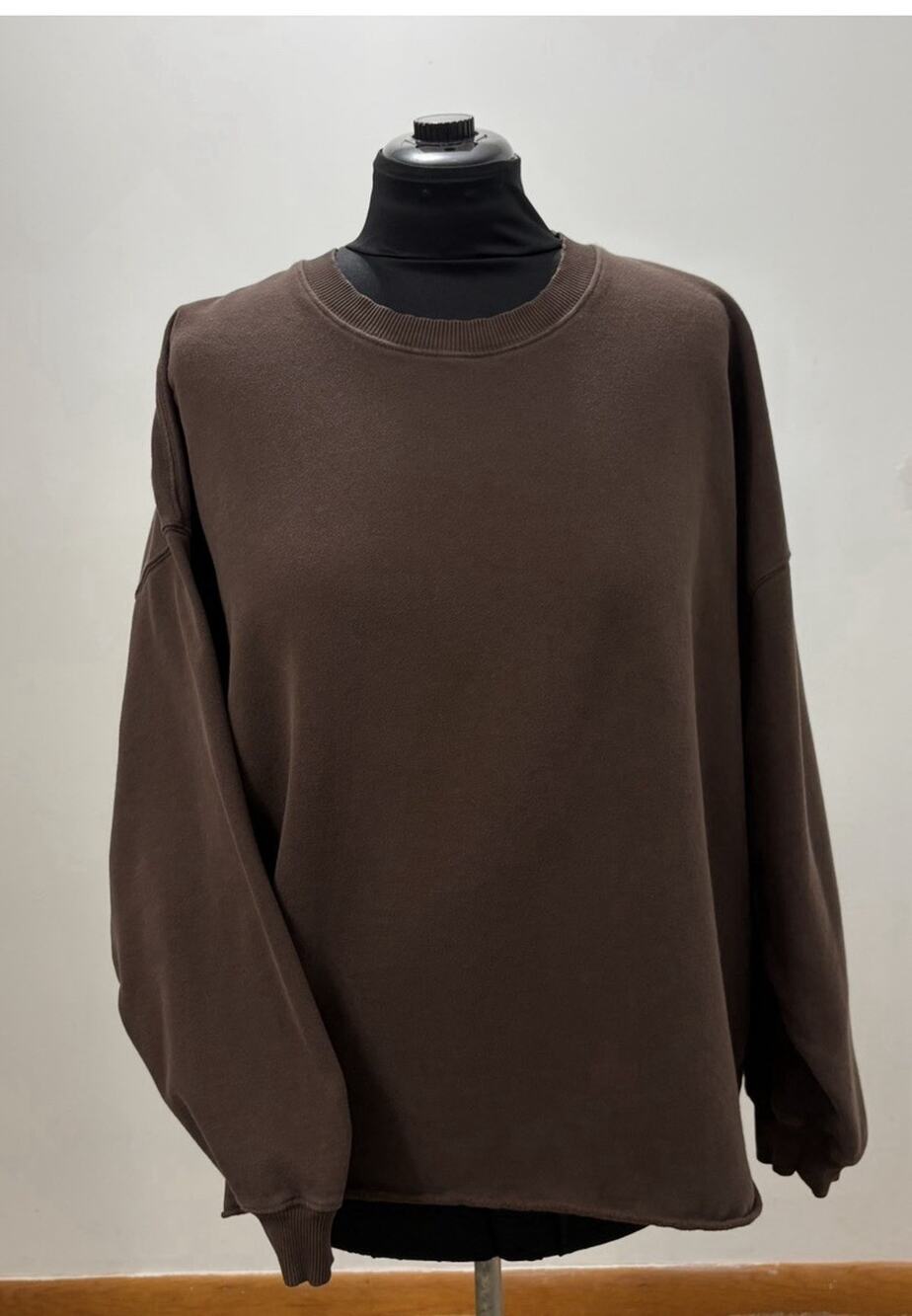 American Eagle Seriously Lived In Sweatshirt Womens XL Brown Oversized Crewneck